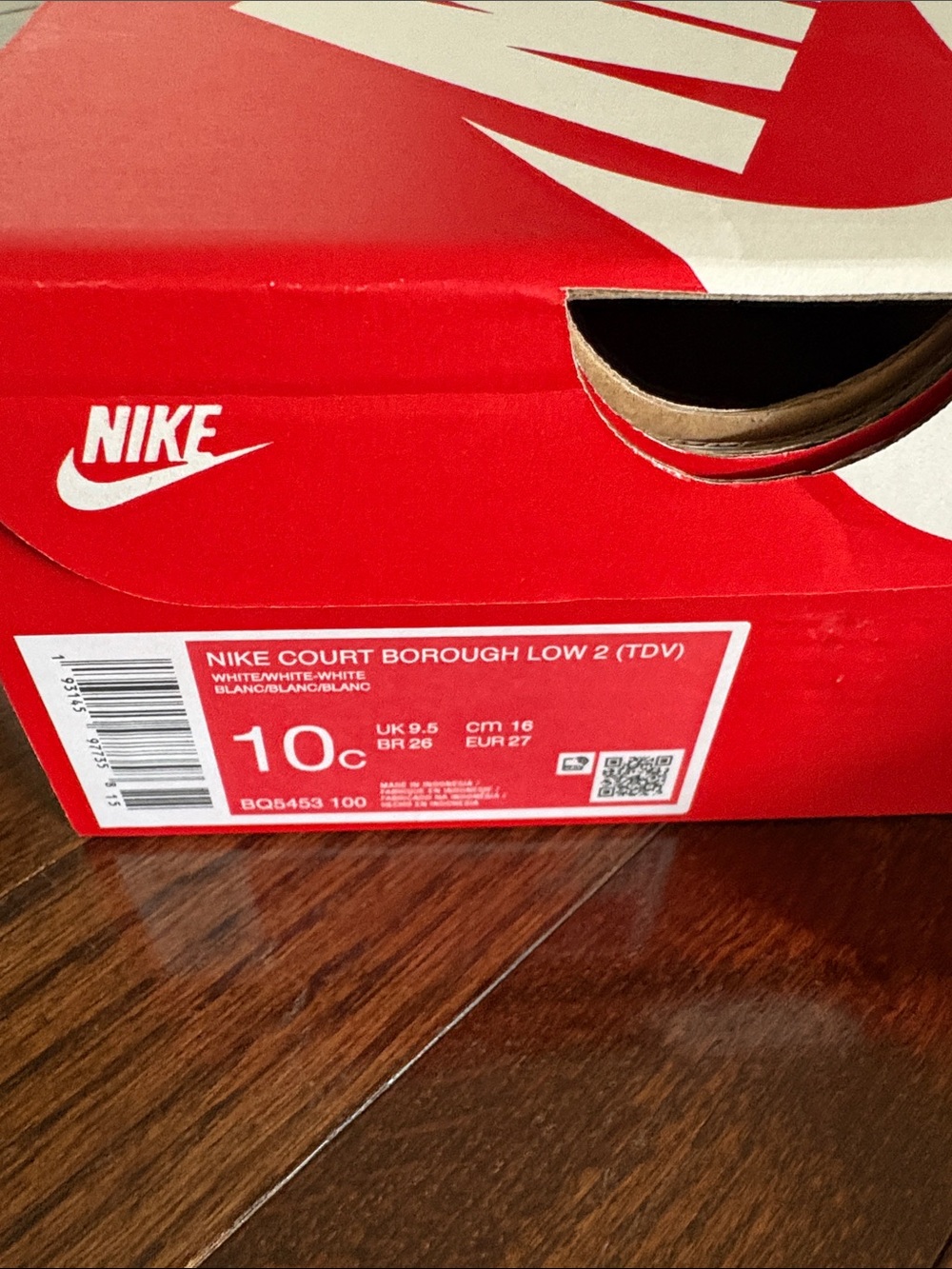 Nike Kids White Low-Top Sneakers - Picture 4 of 6